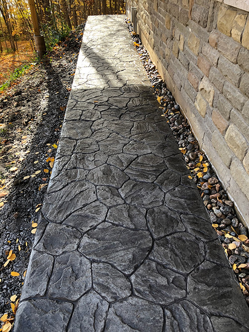 stamped concrete driveways